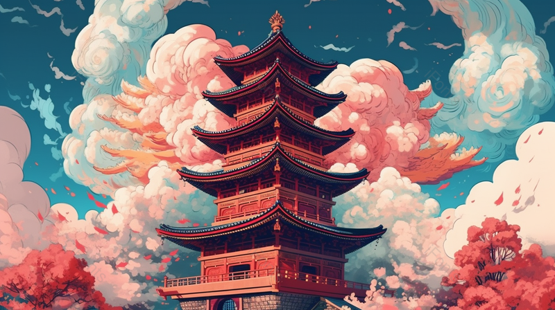 青岛栈桥中国风景区背景,插画/手绘图,插画/手绘图库,插画/手绘图下载,插画/手绘